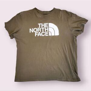 The North Face Shirt Graphic Logo Shirt Mens Large Olive Green T-shirt